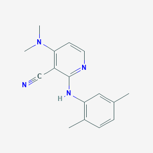 4-(Dimethylamino)-2-(2,5-dimethylanilino)nicotinonitrile