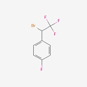 molecular formula C8H5BrF4 B2807810 1-(1-溴-2,2,2-三氟乙基)-4-氟苯 CAS No. 81577-15-3