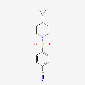 4-((4-Cyclopropylidenepiperidin-1-yl)sulfonyl)benzonitrile