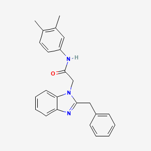 2-(2-benzyl-1H-benzo[d]imidazol-1-yl)-N-(3,4-dimethylphenyl)acetamide
