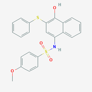 N-[4-hydroxy-3-(phenylsulfanyl)-1-naphthyl]-4-methoxybenzenesulfonamide