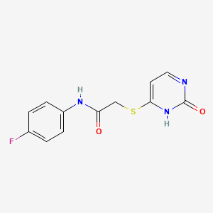 N-(4-fluorophenyl)-2-[(2-oxo-1H-pyrimidin-6-yl)sulfanyl]acetamide
