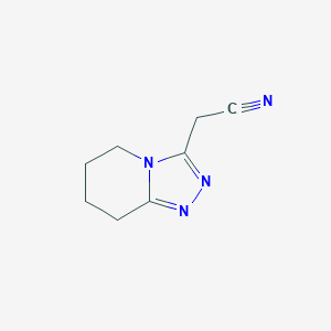 2-(5,6,7,8-Tetrahydro-[1,2,4]triazolo[4,3-a]pyridin-3-yl)acetonitrile