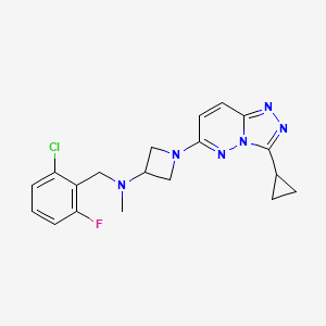 N-(2-chloro-6-fluorobenzyl)-1-(3-cyclopropyl-[1,2,4]triazolo[4,3-b]pyridazin-6-yl)-N-methylazetidin-3-amine