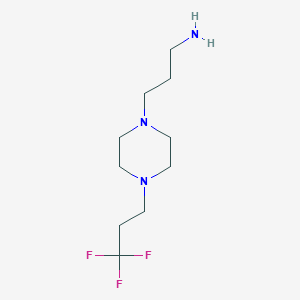 3-[4-(3,3,3-Trifluoropropyl)piperazin-1-yl]propan-1-amine
