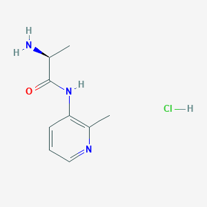 molecular formula C9H14ClN3O B2807859 (2S)-2-amino-N-(2-methylpyridin-3-yl)propanamide hydrochloride CAS No. 1909293-66-8