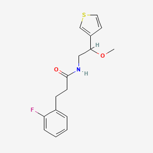 molecular formula C16H18FNO2S B2807861 3-(2-fluorophenyl)-N-(2-methoxy-2-(thiophen-3-yl)ethyl)propanamide CAS No. 1797649-62-7