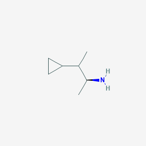 molecular formula C7H15N B2807881 (2S)-3-Cyclopropylbutan-2-amine CAS No. 2248215-10-1