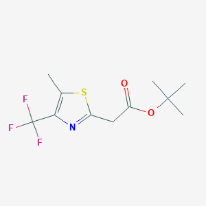 Tert-butyl 2-[5-methyl-4-(trifluoromethyl)-1,3-thiazol-2-yl]acetate