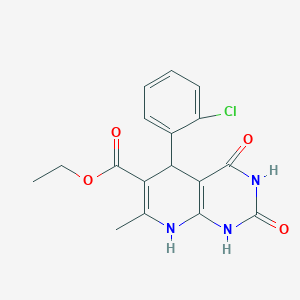 ethyl 5-(2-chlorophenyl)-7-methyl-2,4-dioxo-5,8-dihydro-1H-pyrido[2,3-d]pyrimidine-6-carboxylate