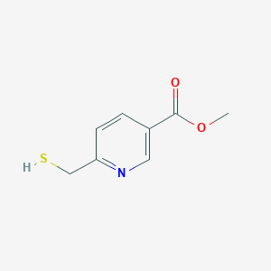 molecular formula C8H9NO2S B2807890 Methyl 6-(sulfanylmethyl)pyridine-3-carboxylate CAS No. 1522089-32-2