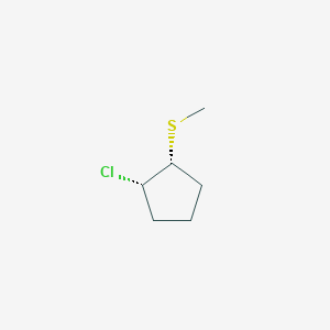 (1S,2R)-1-Chloro-2-methylsulfanylcyclopentane