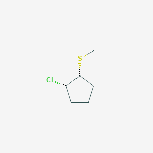 molecular formula C6H11ClS B2807897 (1S,2R)-1-氯-2-甲基硫代环戊烷 CAS No. 2445749-85-7