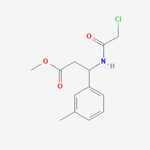 Methyl 3-[(2-chloroacetyl)amino]-3-(3-methylphenyl)propanoate