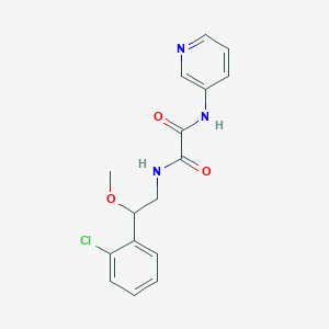molecular formula C16H16ClN3O3 B2807907 N1-(2-(2-chlorophenyl)-2-methoxyethyl)-N2-(pyridin-3-yl)oxalamide CAS No. 1798463-41-8