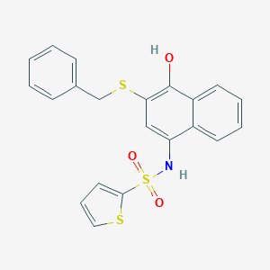 N-[3-(benzylsulfanyl)-4-hydroxy-1-naphthyl]-2-thiophenesulfonamide