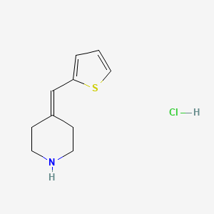 molecular formula C10H14ClNS B2807917 4-(Thiophen-2-ylmethylene)piperidine hydrochloride CAS No. 1609578-56-4