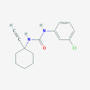 molecular formula C15H17ClN2O B2807925 1-(3-Chlorophenyl)-3-(1-ethynylcyclohexyl)urea CAS No. 42785-87-5