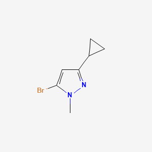 molecular formula C7H9BrN2 B2807929 5-Bromo-3-cyclopropyl-1-methyl-1H-pyrazole CAS No. 1785570-49-1