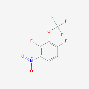 molecular formula C7H2F5NO3 B2807930 1,3-Difluoro-4-nitro-2-(trifluoromethoxy)benzene CAS No. 153338-22-8