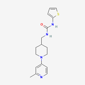 molecular formula C17H22N4OS B2807938 1-((1-(2-Methylpyridin-4-yl)piperidin-4-yl)methyl)-3-(thiophen-2-yl)urea CAS No. 2034615-88-6