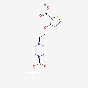 3-{2-[4-(tert-Butoxycarbonyl)piperazino]ethoxy}-2-thiophenecarboxylic acid
