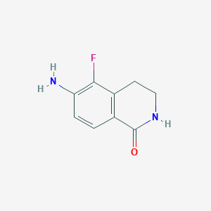 molecular formula C9H9FN2O B2807966 6-氨基-5-氟-1,2,3,4-四氢异喹啉-1-酮 CAS No. 912846-55-0