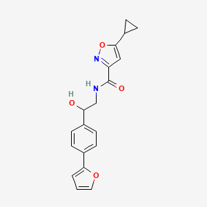 5-cyclopropyl-N-{2-[4-(furan-2-yl)phenyl]-2-hydroxyethyl}-1,2-oxazole-3-carboxamide