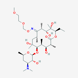 B028080 (3R,4S,5S,6R,7R,9R,10E,11S,12R,13S,14R)-6-[(2S,3R,4S,6R)-4-(dimethylamino)-3-hydroxy-6-methyloxan-2-yl]oxy-14-ethyl-4,7,12,13-tetrahydroxy-10-(2-methoxyethoxymethoxyimino)-3,5,7,9,11,13-hexamethyl-oxacyclotetradecan-2-one CAS No. 214902-82-6