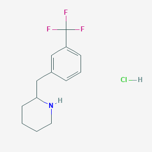 molecular formula C13H17ClF3N B2808009 2-(3-Trifluoromethyl-benzyl)-piperidine hydrochloride CAS No. 782504-66-9