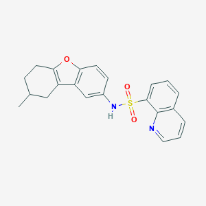 N-(8-methyl-6,7,8,9-tetrahydrodibenzo[b,d]furan-2-yl)-8-quinolinesulfonamide