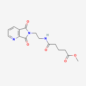 methyl 5-((2-(5,7-dioxo-5H-pyrrolo[3,4-b]pyridin-6(7H)-yl)ethyl)amino)-5-oxopentanoate