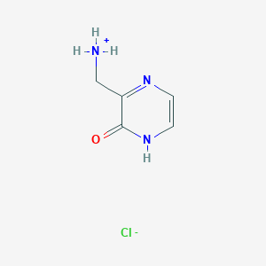 molecular formula C5H8ClN3O B2808016 (2-Oxo-1H-pyrazin-3-yl)methylazanium;chloride CAS No. 2080412-71-9