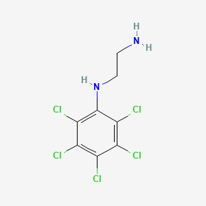 molecular formula C8H7Cl5N2 B2808021 N-(五氯苯基)乙烷-1,2-二胺 CAS No. 3426-65-1