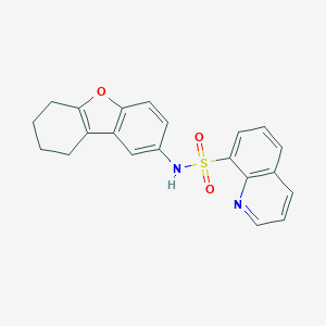 molecular formula C21H18N2O3S B280803 N-(6,7,8,9-tetrahydrodibenzo[b,d]furan-2-yl)-8-quinolinesulfonamide 