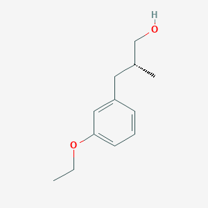 molecular formula C12H18O2 B2808032 (2R)-3-(3-Ethoxyphenyl)-2-methylpropan-1-ol CAS No. 2248202-71-1