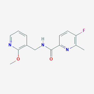 5-Fluoro-N-[(2-methoxypyridin-3-yl)methyl]-6-methylpyridine-2-carboxamide