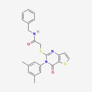 N-benzyl-2-{[3-(3,5-dimethylphenyl)-4-oxo-3,4-dihydrothieno[3,2-d]pyrimidin-2-yl]sulfanyl}acetamide