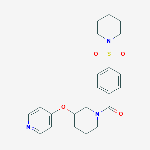 (4-(Piperidin-1-ylsulfonyl)phenyl)(3-(pyridin-4-yloxy)piperidin-1-yl)methanone