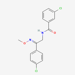 3-chloro-N-[2-(4-chlorophenyl)-2-(methoxyimino)ethyl]benzenecarboxamide