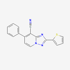 7-Phenyl-2-(2-thienyl)[1,2,4]triazolo[1,5-a]pyridine-8-carbonitrile