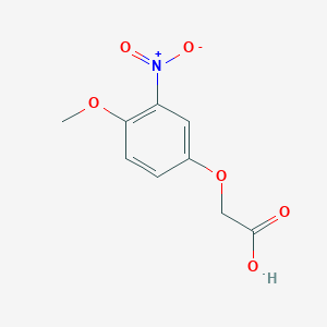 molecular formula C9H9NO6 B2808062 (4-Methoxy-3-nitrophenoxy)acetic acid CAS No. 90721-77-0