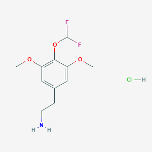 2-[4-(Difluoromethoxy)-3,5-dimethoxyphenyl]ethanamine;hydrochloride