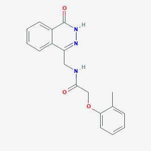 2-(2-methylphenoxy)-N-[(4-oxo-3H-phthalazin-1-yl)methyl]acetamide