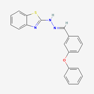 (E)-2-(2-(3-phenoxybenzylidene)hydrazinyl)benzo[d]thiazole