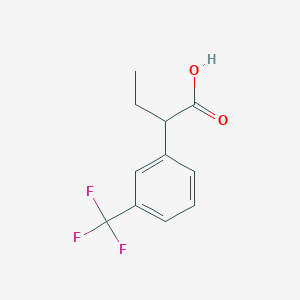 molecular formula C11H11F3O2 B2808160 2-[3-(Trifluoromethyl)phenyl]butanoic acid CAS No. 129140-97-2