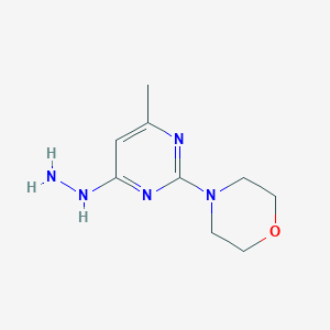 4-(4-Hydrazinyl-6-methylpyrimidin-2-yl)morpholine