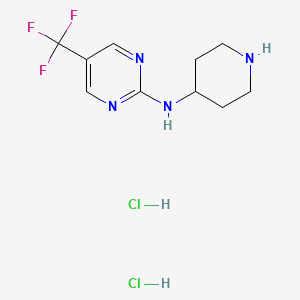 N-(Piperidin-4-YL)-5-(trifluoromethyl)pyrimidin-2-amine dihydrochloride