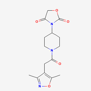 3-(1-(2-(3,5-Dimethylisoxazol-4-yl)acetyl)piperidin-4-yl)oxazolidine-2,4-dione