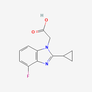 2-(2-Cyclopropyl-4-fluoro-1H-benzo[d]imidazol-1-yl)acetic acid